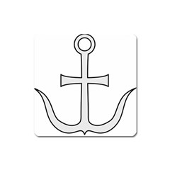 Anchored Cross Square Magnet by abbeyz71