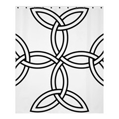 Carolingian Cross Shower Curtain 60  X 72  (medium)  by abbeyz71