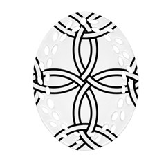Carolingian Cross Oval Filigree Ornament (two Sides) by abbeyz71