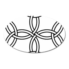 Carolingian Cross Oval Magnet by abbeyz71