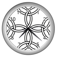 Carolingian Cross Wall Clocks (silver)  by abbeyz71