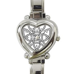 Carolingian Cross Heart Italian Charm Watch by abbeyz71