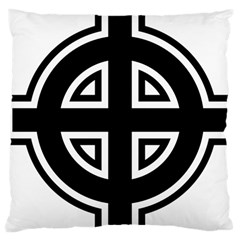 Celtic Cross Large Cushion Case (one Side) by abbeyz71