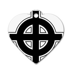 Celtic Cross Dog Tag Heart (Two Sides)