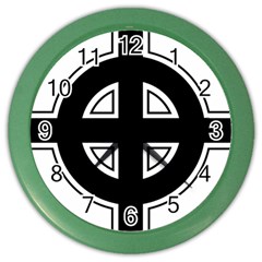 Celtic Cross Color Wall Clocks