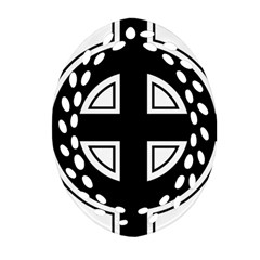 Celtic Cross Oval Filigree Ornament (Two Sides)