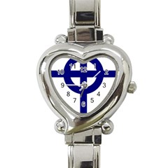 Celtic Cross  Heart Italian Charm Watch