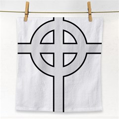 Celtic Cross  Face Towel by abbeyz71