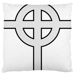 Celtic Cross  Large Cushion Case (two Sides) by abbeyz71