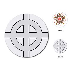 Celtic Cross  Playing Cards (round)  by abbeyz71