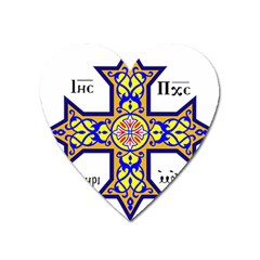 Coptic Cross Heart Magnet by abbeyz71