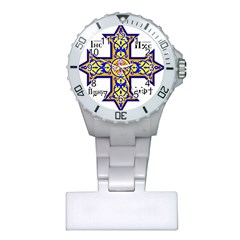 Coptic Cross Plastic Nurses Watch