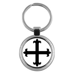 Cross Fleury  Key Chains (round)  by abbeyz71