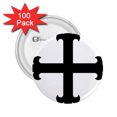 Cross Fleury 2 25  Buttons (100 Pack)  by abbeyz71