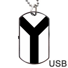 Forked Cross Dog Tag Usb Flash (one Side) by abbeyz71