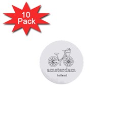 Amsterdam 1  Mini Buttons (10 Pack)  by Valentinaart