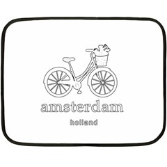 Amsterdam Double Sided Fleece Blanket (mini)  by Valentinaart