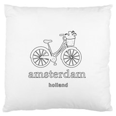 Amsterdam Large Cushion Case (one Side) by Valentinaart
