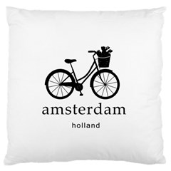 Amsterdam Large Cushion Case (one Side) by Valentinaart