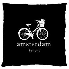 Amsterdam Large Cushion Case (one Side) by Valentinaart