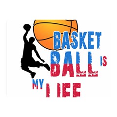 Basketball Is My Life Double Sided Flano Blanket (mini)  by Valentinaart