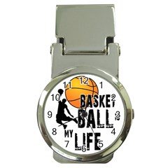 Basketball Is My Life Money Clip Watches by Valentinaart