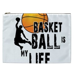 Basketball Is My Life Cosmetic Bag (xxl)  by Valentinaart