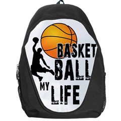 Basketball Is My Life Backpack Bag by Valentinaart