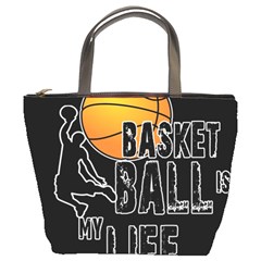 Basketball Is My Life Bucket Bags by Valentinaart