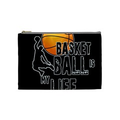 Basketball Is My Life Cosmetic Bag (medium)  by Valentinaart