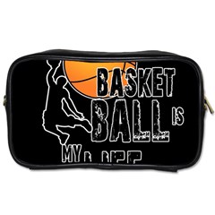 Basketball Is My Life Toiletries Bags by Valentinaart