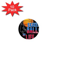 Basketball Is My Life 1  Mini Magnet (10 Pack)  by Valentinaart