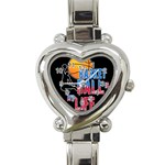 Basketball is my life Heart Italian Charm Watch Front