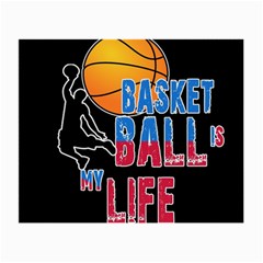 Basketball Is My Life Small Glasses Cloth (2-side) by Valentinaart