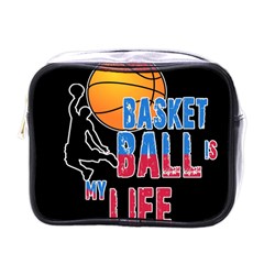 Basketball Is My Life Mini Toiletries Bags by Valentinaart