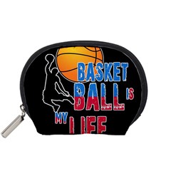 Basketball Is My Life Accessory Pouches (small)  by Valentinaart