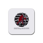 Basketball never stops Rubber Coaster (Square)  Front