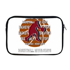 Basketball Never Stops Apple Macbook Pro 17  Zipper Case by Valentinaart