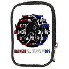Basketball Never Stops Compact Camera Cases by Valentinaart