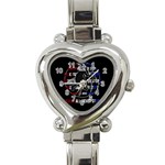 Basketball never stops Heart Italian Charm Watch Front