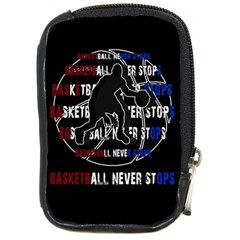 Basketball Never Stops Compact Camera Cases by Valentinaart