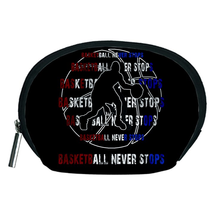 Basketball never stops Accessory Pouches (Medium) 