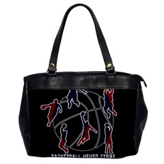 Basketball Never Stops Office Handbags by Valentinaart