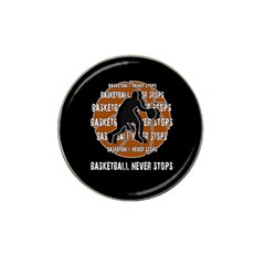 Basketball Never Stops Hat Clip Ball Marker by Valentinaart