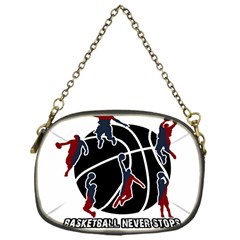 Basketball Never Stops Chain Purses (one Side)  by Valentinaart