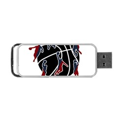 Basketball Never Stops Portable Usb Flash (one Side) by Valentinaart