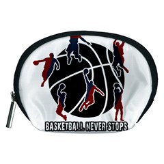 Basketball Never Stops Accessory Pouches (medium)  by Valentinaart