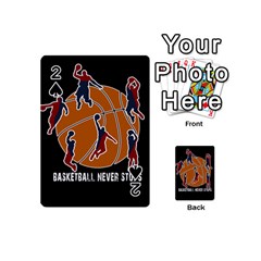 Basketball Never Stops Playing Cards 54 (mini)  by Valentinaart