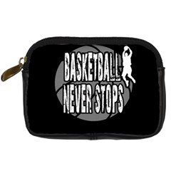 Basketball Never Stops Digital Camera Cases by Valentinaart