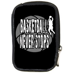 Basketball Never Stops Compact Camera Cases by Valentinaart